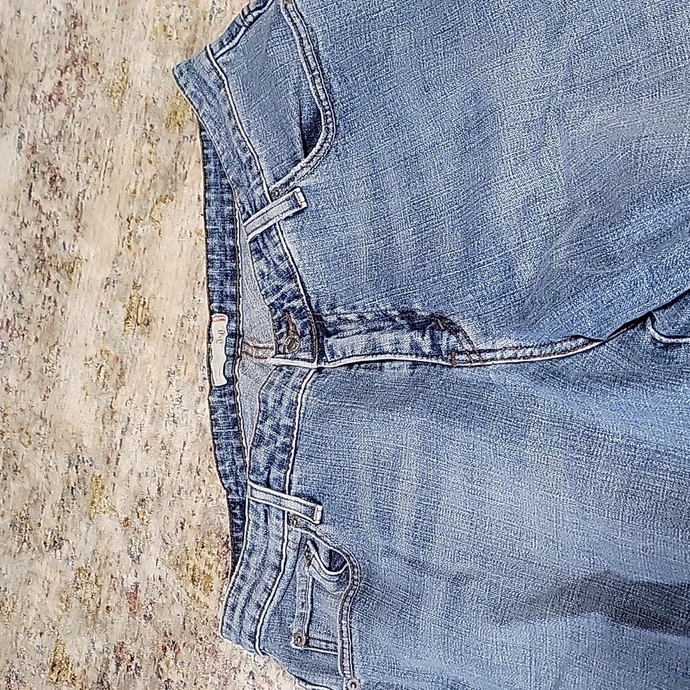 Women's homemade capris jeans.